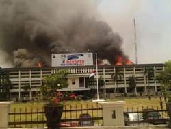 Tim Labfor Kebut Usut Penyebab Kebakaran Mapolda Jateng