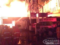 Kebakaran di Pasar Lama Cikarang Berhasil Dipadamkan