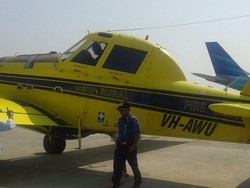 Dibantu Singapura dan Malaysia, 7 Heli dan 4 Pesawat Kepung Asap di Sumsel