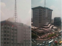 Asap Masih Terlihat dari Gedung Sarinah, Penghuni Gedung Sudah Dievakuasi