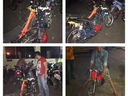 Polisi Razia Trek-trekan di Jl Solis Bogor, 4 Motor Modifikasi Disita