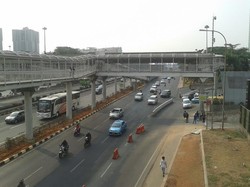 Ada Acara Sepak Bola di GBK, Sore ini Arus Lalin di Semanggi Bebas Macet