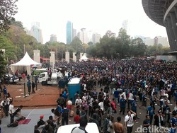 Jangan Dicontoh, Suporter Sempat Saling Pukul Saat Mau Masuk GBK