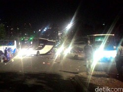 Bobotoh Balik ke Bandung, Parkir Timur Senayan Jadi Terminal Dadakan