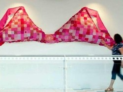 Dilelang untuk Galang Dana, Kutang Raksasa Sepanjang 6 Meter Ini Tak Laku