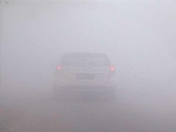 Kabut Asap Begitu Tebal di Kota Sampit, Pengendara Mesti Bunyikan Klakson