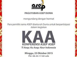 Kisah Tentang Pemilik Nama Asep dan Paguyuban Asep Sedunia