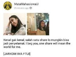 Kisah Safira, Mahasiswi UI yang Diculik dan Tebusan 1 Juta Dolar