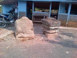 Penemuan Candi dan Potongan Arca Bersejarah di Depan Warung Mi Ayam