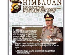 Aa Gym Berharap Imbauan Salat Berjamaah di Polda Sumsel Jadi Inspirasi
