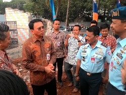 Ahok Resmikan Proyek Pembangunan GOR dan Mes untuk TNI AU di Pondok Gede