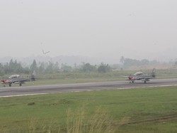 Ada Kabut Asap, TNI AU Tetap Gelar Operasi Udara Jaga Perbatasan Ambalat