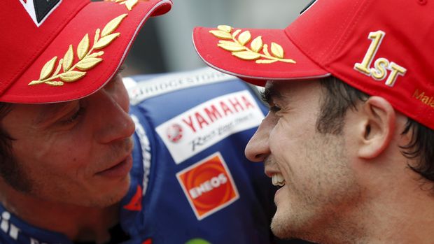 Valentino Rossi mengatakan Dani Pedrosa seharusnya sudah menggenggam setidaknya satu gelar juara. 