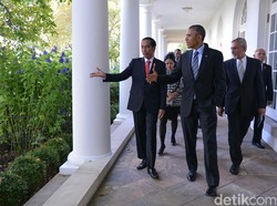 Keliling White House, Obama Ajak Jokowi Melihat Kebun Bunga