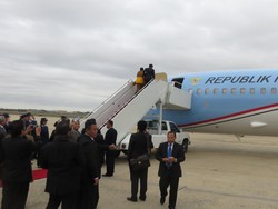 Kembali dari AS, Jokowi Langsung Terbang ke Palembang Tinjau Penanganan Asap