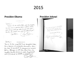 Dari Tulisan Tangan, Jokowi dan Obama Punya Kesamaan Dalam Gaya Diplomasi