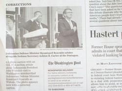 Washington Post Meralat Caption Foto Ryamizard yang Sebelumnya Ditulis Jokowi