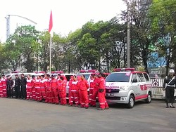 JK Lepas 630 Anggota PMI untuk Bantu Korban Asap