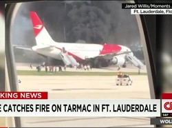 Pesawat Terbakar Saat Akan Lepas Landas, Bandara Hollywood Ditutup Sementara