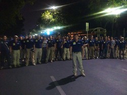 Begini Saat Dirkrimum Polda Metro dan Pasukannya Menghalau Massa Buruh