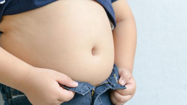 ilustrasi anak obesitas