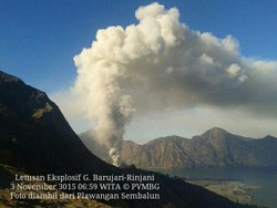 Gunung Rinjani Pertama Meletus Tahun 1846, ini Sejarahnya