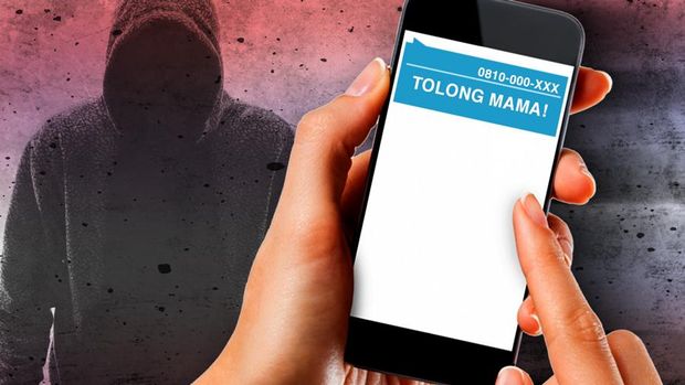Ilustrasi mama minta pulsa