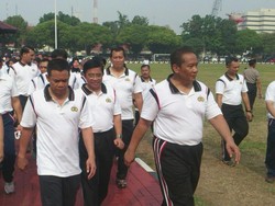 Kabareskrim Olahraga Bareng Penyidik, Jaga Kebugaran Agar Prima Tangani Kasus