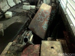 Jalan Ambles di Depan Halte Polda Diperbaiki Rabu