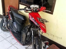 Begini Penampakan Kerusakan Motor yang Dikendarai Delea
