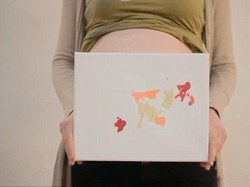 Yuk Ditengok! Janin-janin Aktif Ini Bisa Melukis dari dalam Rahim Ibunya