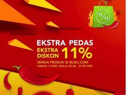 EKSTRA PEDAS, Hari Ini Semua Produk Diskon 11% di Blibli.com