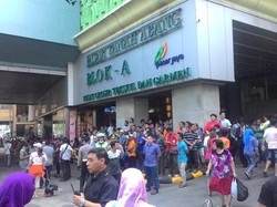 Begini Suasana Keramaian Pasar Tanah Abang Jelang Kedatangan Jokowi-Turnbull