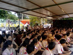 Atasi Tawuran, SMAN 70 Bulungan Dilatih Letkol Agus Yudhoyono Bela Negara