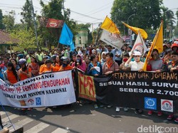 UMK Diusulkan di Bawah PP Pengupahan, Buruh Demo Pemkab Jombang