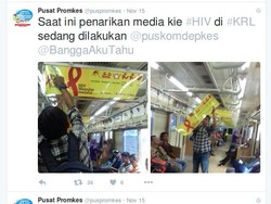 Banner Penularan HIV di Commuter Line Salah, Kemenkes Minta Maaf