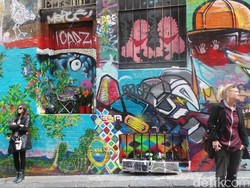 Blusukan ke Hosier Lane di Melbourne, Gang Khusus Grafiti Jalanan