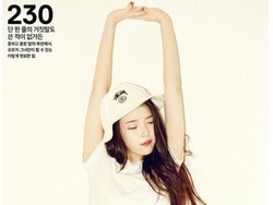 IU Pamer Perut Rata di Sampul Majalah