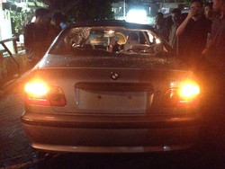 Ini Penampakan BMW yang Rusak Diamuk Massa di Tebet