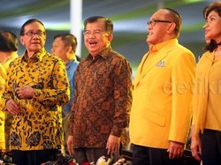 Pidato di Acara Golkar, JK Candai Ical dan Prabowo