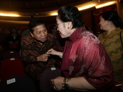 Saat Novanto Menyapa Ramah Megawati di Acara Ketoprak PDIP