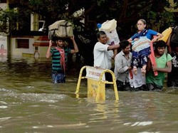 Banjir Besar Melanda India, 200 Ribu Orang Mengungsi