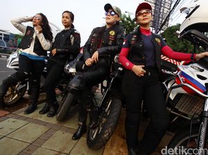 Tetap Cantik Saat Mengendarai Motor, Ini Tipsnya