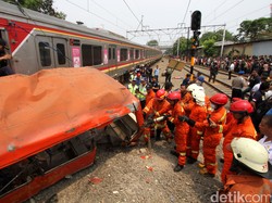Satu Korban Tewas Kecelakaan Metromini vs KRL Masih di RSCM