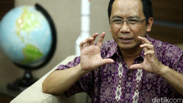 Kepala Lembaga Penerbangan dan Antariksa Nasional (Lapan) Thomas Djamaluddin. Grandyos Zafna/detikcom.