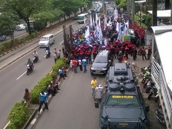 Ada Demo Buruh di KPK Minta Usut Papa Minta Saham, Lajur Lambat Ditutup