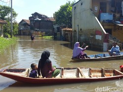 Begini Suasana Pilkada Kebanjiran di Cieunteung Kabupaten Bandung