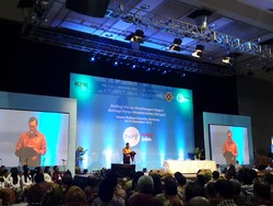 Bacakan Pidato Jokowi di Puncak HAKI, Luhut: Kesehatan Presiden Tidak Baik