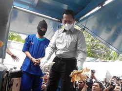 Aksi Komjen Buwas Pimpin Pemusnahan 164 Kg Sabu dan 131 Pil Setan