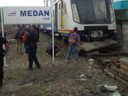 KA yang Anjlok di Medan sedang Uji Coba Lintasan dan tak Bawa Penumpang